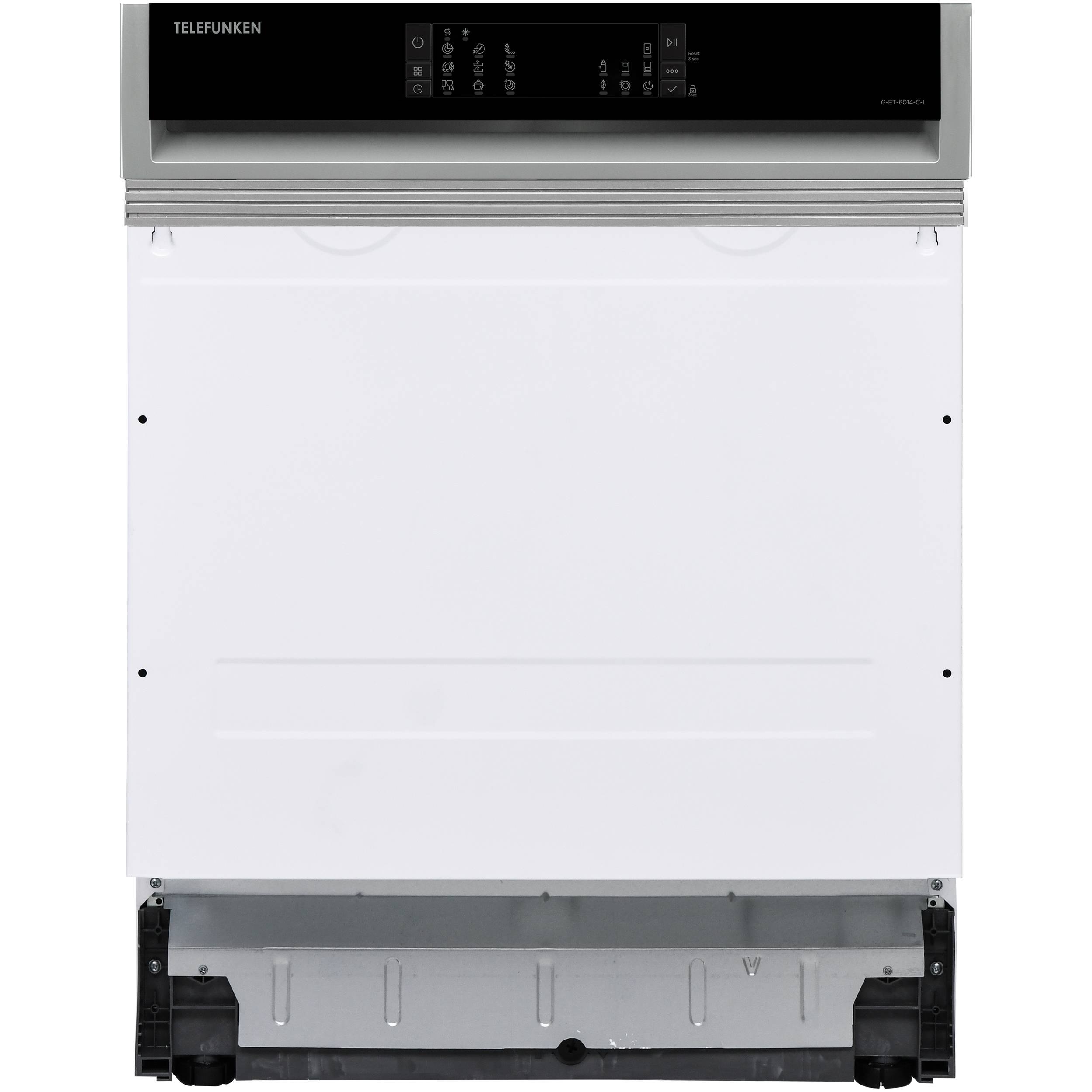 Telefunken Geschirrspüler teilintegriert | Einbauspülmaschine 60cm | 12 Gedecke | 9 Programme | AquaStop | G-ET-6014-C-I-0