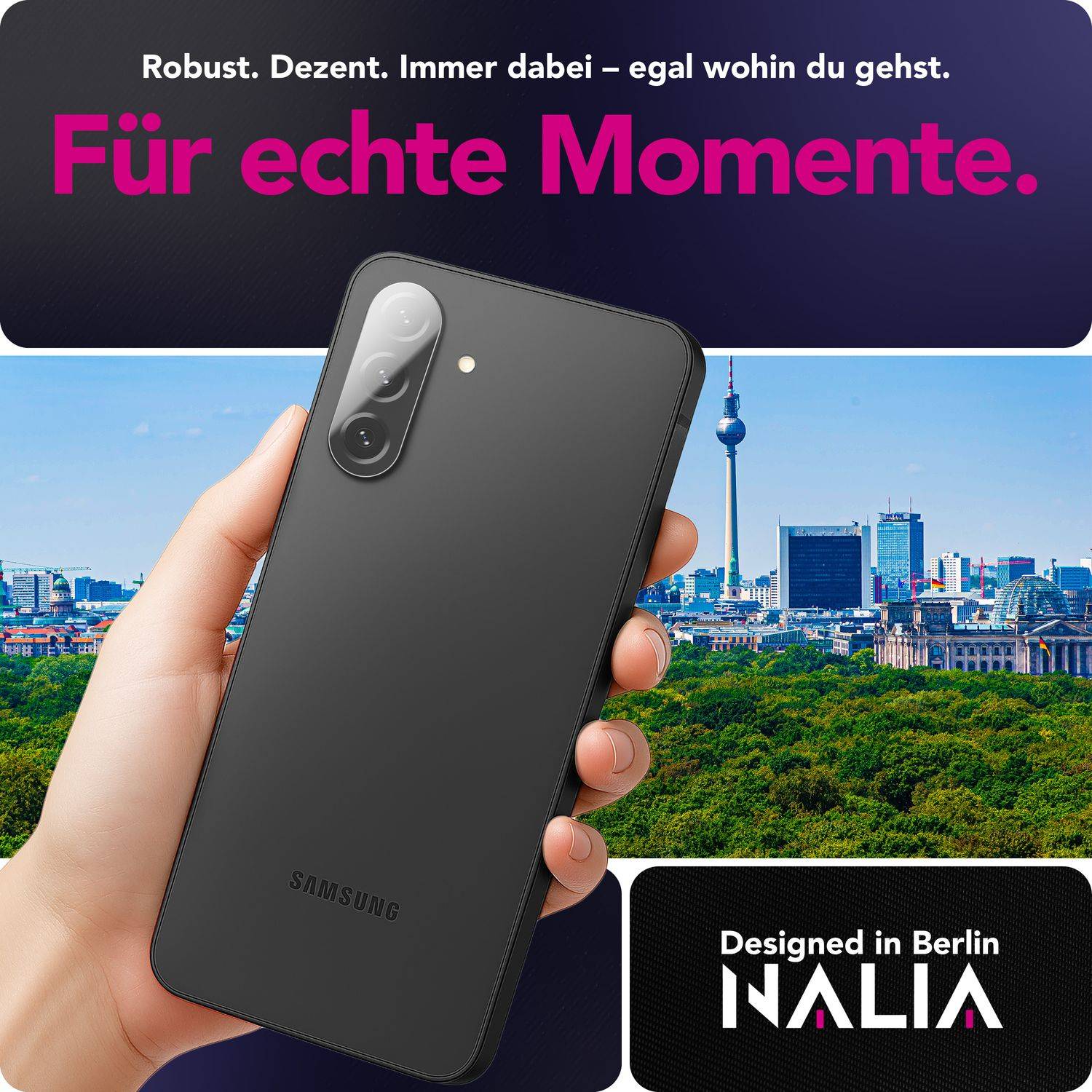 NALIA Kameraschutz „Focus.X2 MAX“ für Samsung Galaxy A56 – 2x Kamera Schutzglas, Kratzfest, Anti-Schlieren, 9H Glas-2
