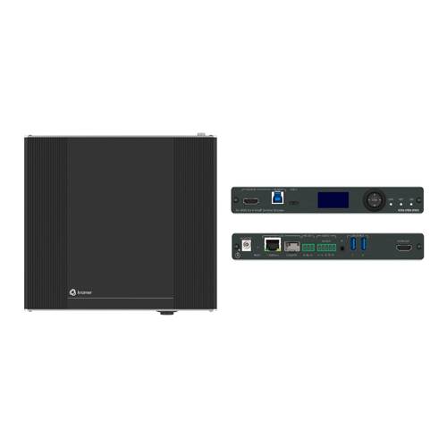 KRAMER KDS-17EN-SW2 - 2x1 4K AVoIP Switcher-Encoder mit Dante (4K@60Hz | 4:4:4 | HDR10 | Gigabit-Ethernet | PoE+)-0