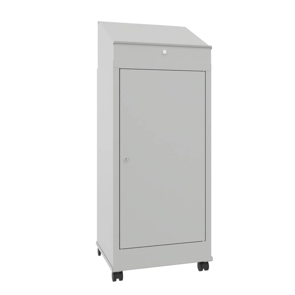 PAVOY Industrie-Stehpult, mobil, HxBxT 1.330 x 500 x 500 mm, 2 Einlege-0