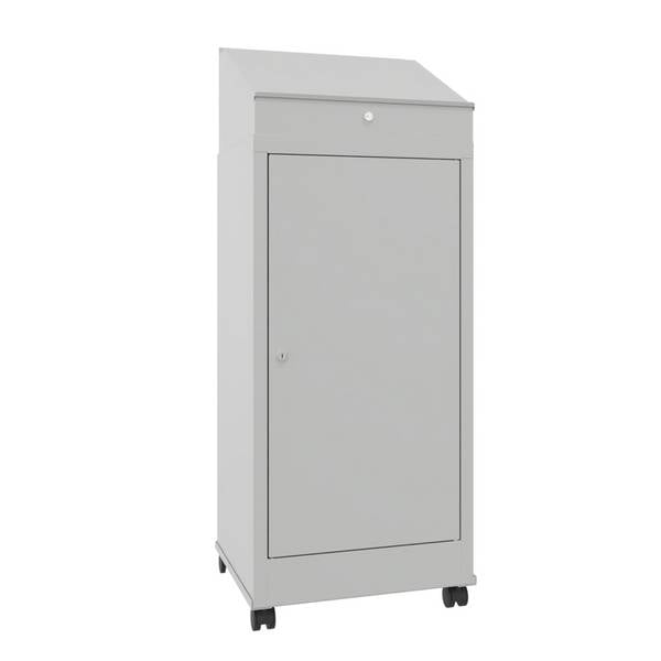 PAVOY Industrie-Stehpult, mobil, HxBxT 1.330 x 500 x 500 mm, 2 Einlege