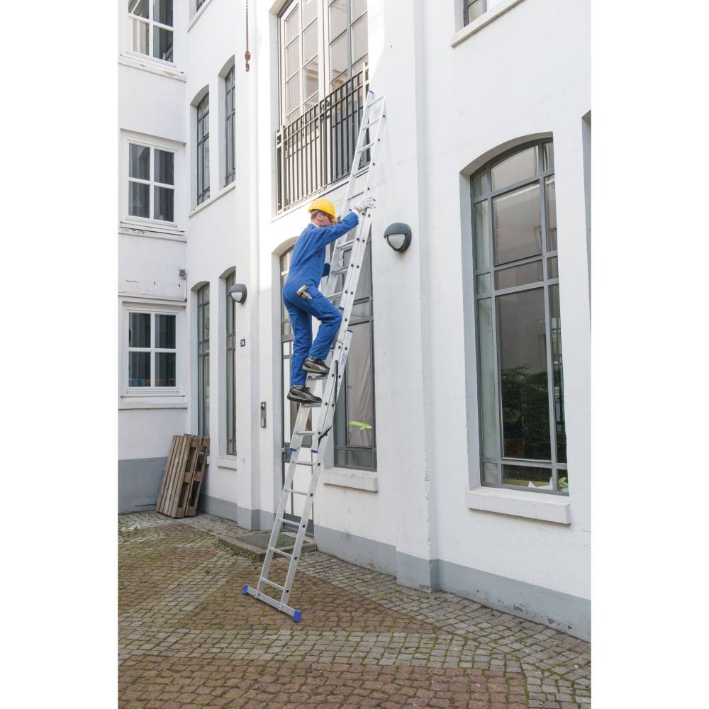 Alu-Schiebeleiter BASIC 3-in-1, Arbeitshöhe Anlegeleiter 6,48 m-4