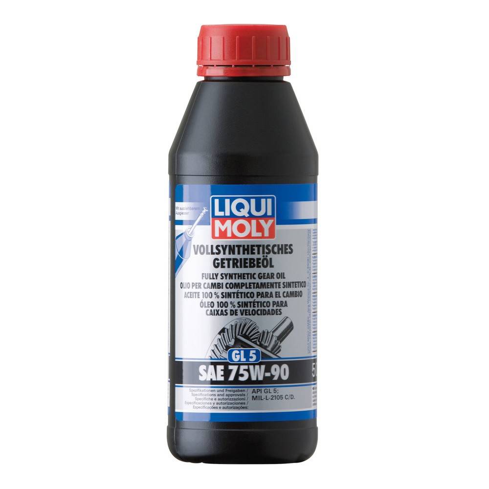 Vollsynthetisches Getriebeöl (GL5) SAE 75W-90, 6 Stück je 500 ml-1