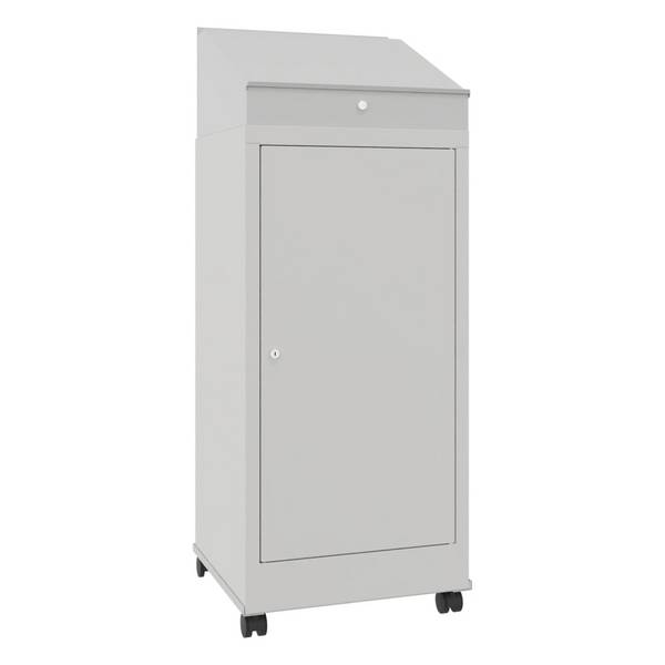 PAVOY Industrie-Stehpult, mobil, HxBxT 1.330 x 500 x 500 mm, 1 Auszieh