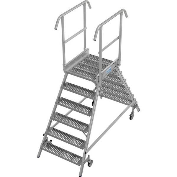 STABILO Podestleiter, fahrbar 2x6 St.R13