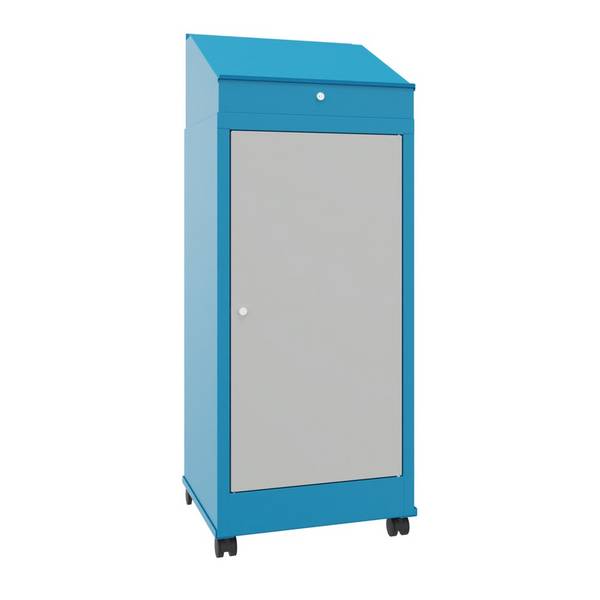 PAVOY Industrie-Stehpult, mobil, HxBxT 1.330 x 500 x 500 mm, 2 Einlege