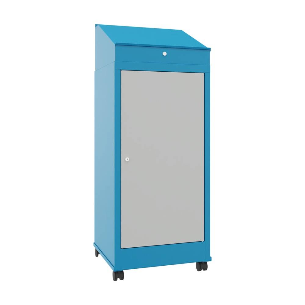 PAVOY Industrie-Stehpult, mobil, HxBxT 1.330 x 500 x 500 mm, 1 Auszieh-0