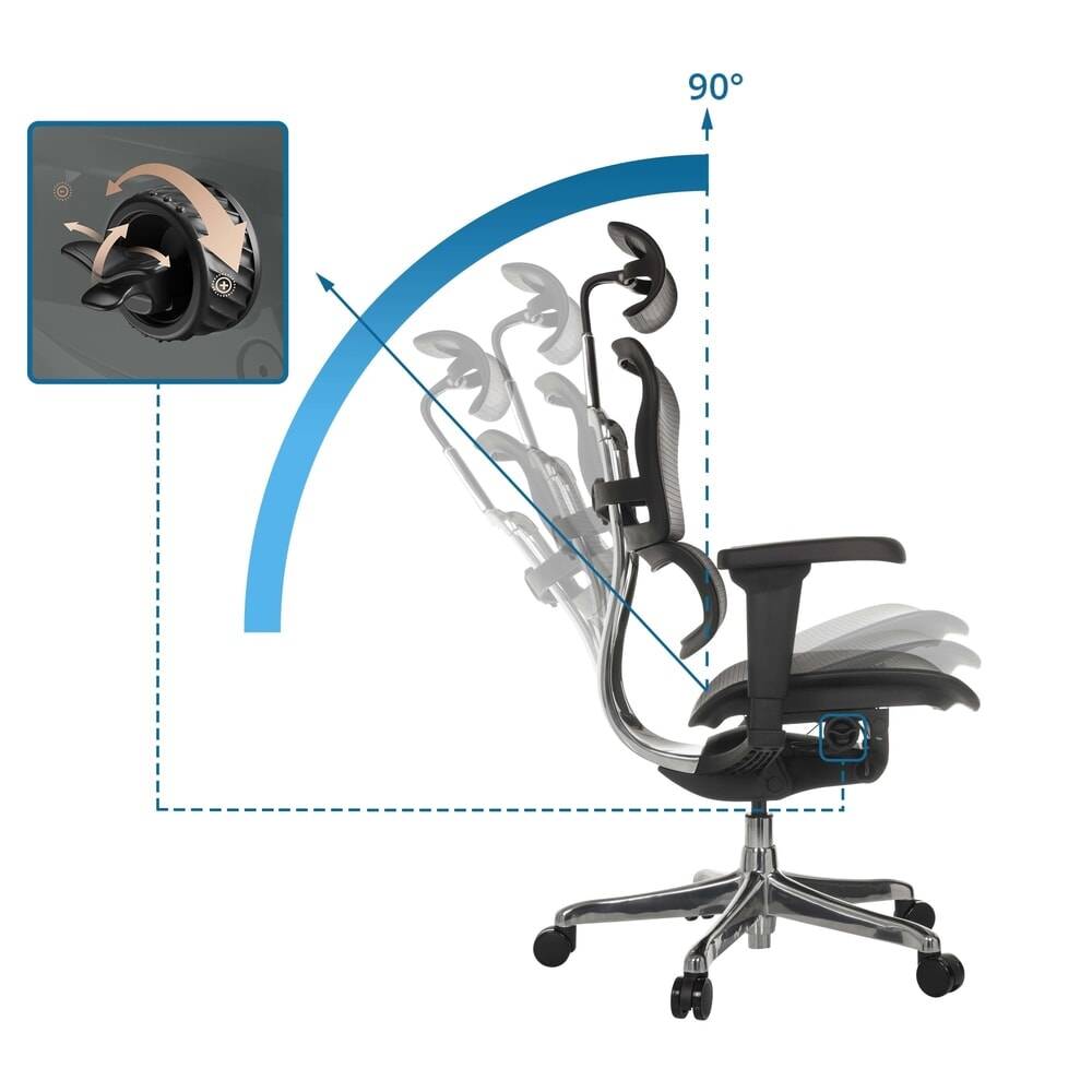 hjh OFFICE Chefsessel ERGOHUMAN ULTRA GEN2, Netzrückenlehne, 601270-YY-1