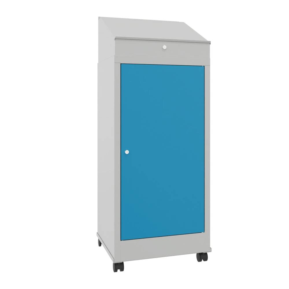 PAVOY Industrie-Stehpult, mobil, HxBxT 1.330 x 500 x 500 mm, 2 Einlege-0
