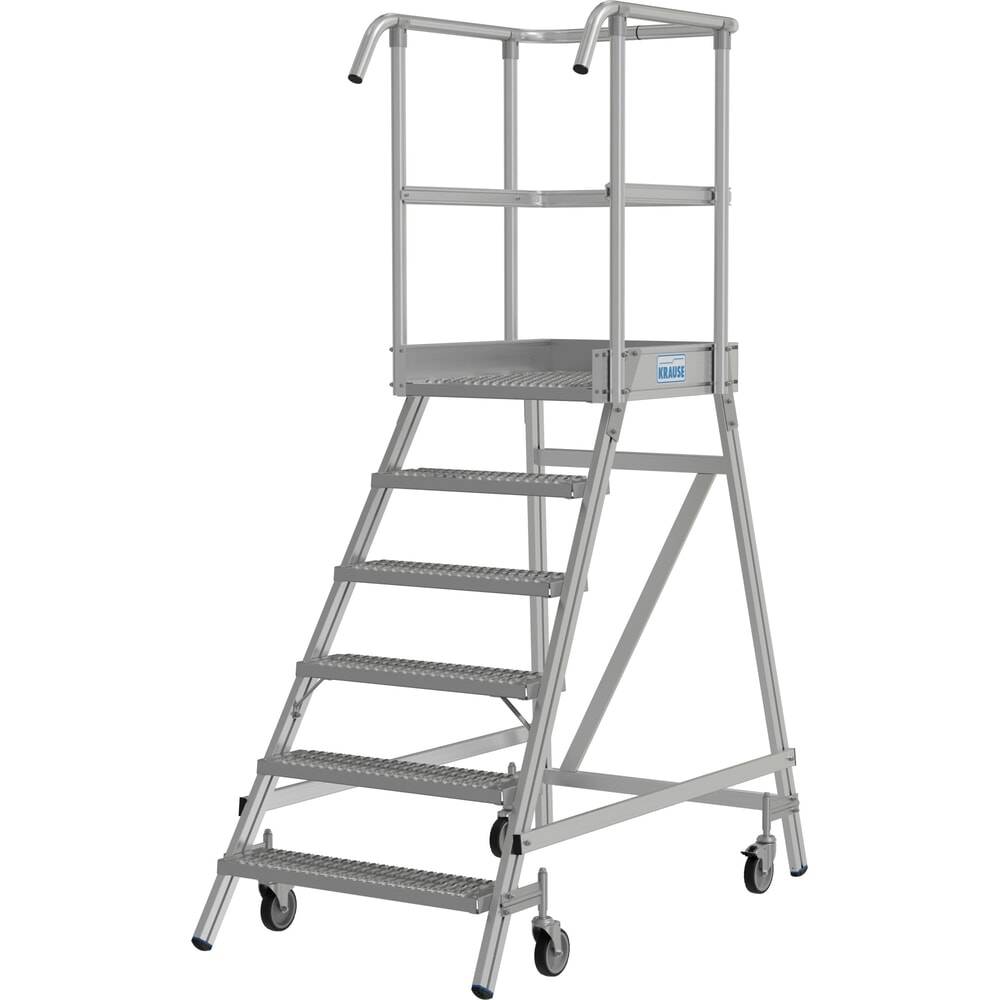 STABILO Podestleiter, fahrbar 1x6 St.R13-1