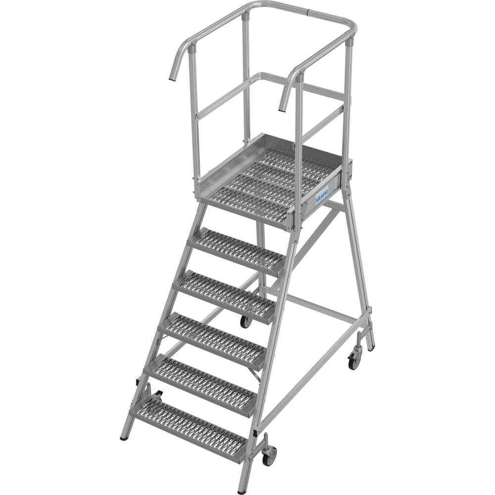 STABILO Podestleiter, fahrbar 1x6 St.R13-0