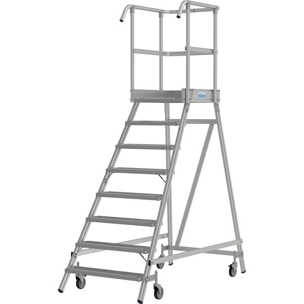KRAUSE® STABILO fahrbare Podestleiter, einseitig begehbar, Profilrost-2