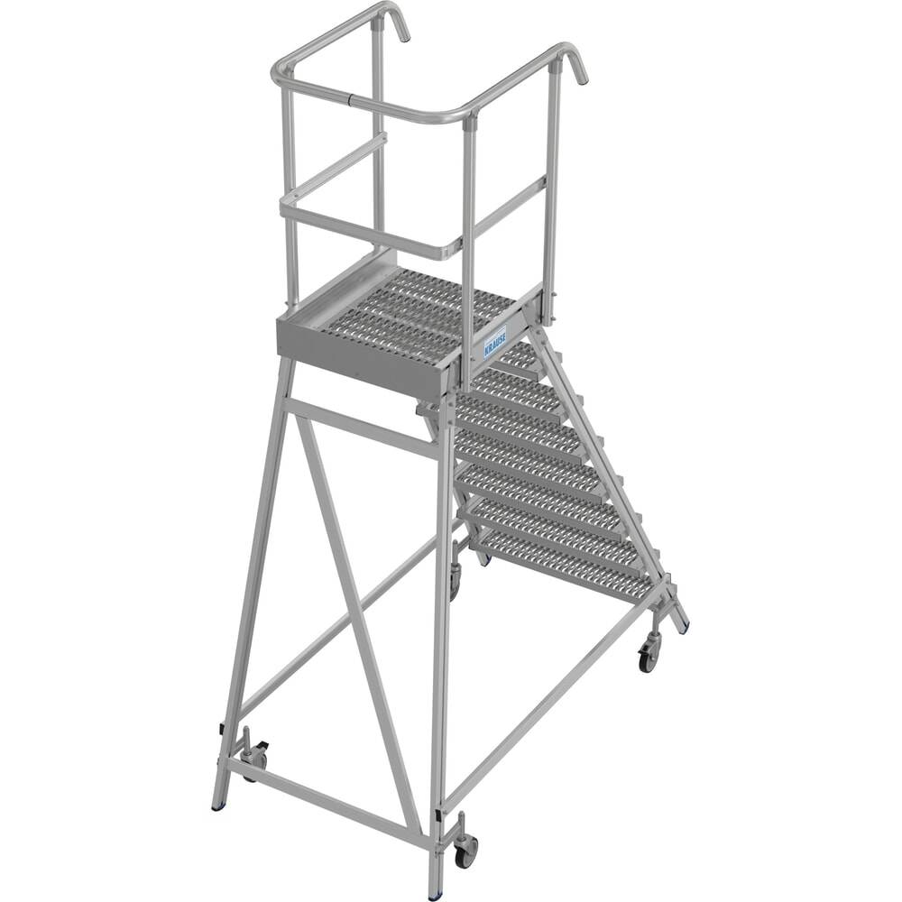 KRAUSE® STABILO fahrbare Podestleiter, einseitig begehbar, Profilrost-3