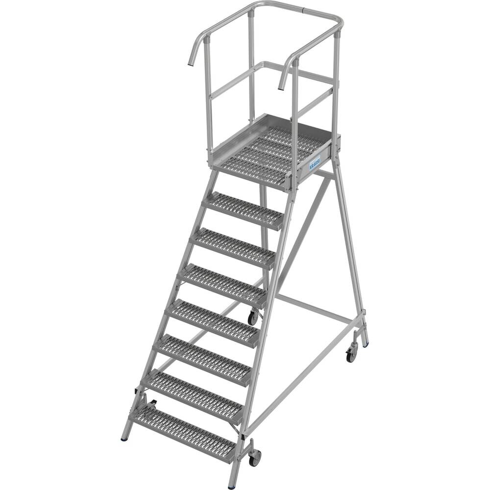 KRAUSE® STABILO fahrbare Podestleiter, einseitig begehbar, Profilrost-0