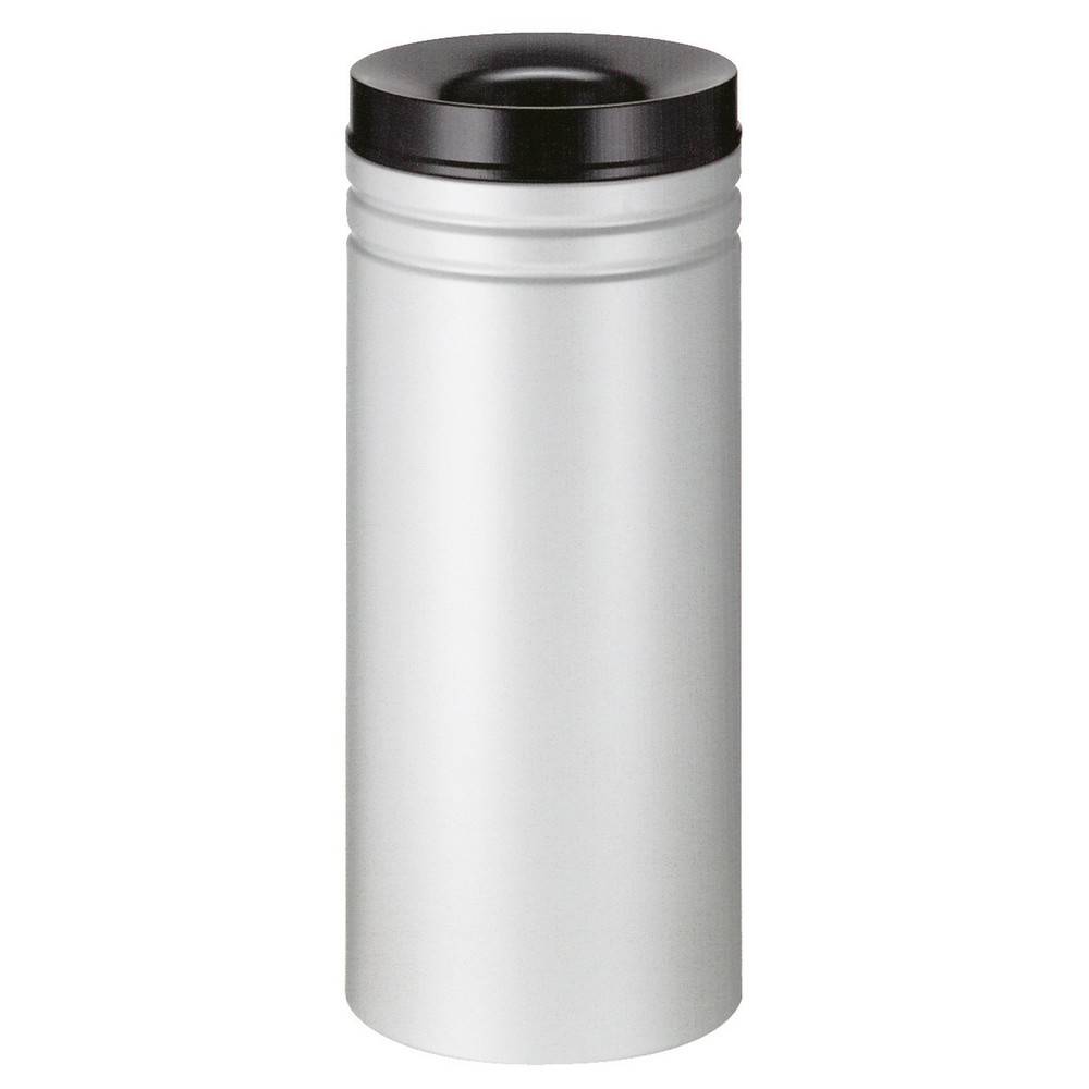 Sicherheitspapierkorb, selbstlöschend, Stahl, 50 Liter, grau, schwarz-0