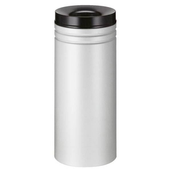 Sicherheitspapierkorb, selbstlöschend, Stahl, 50 Liter, grau, schwarz