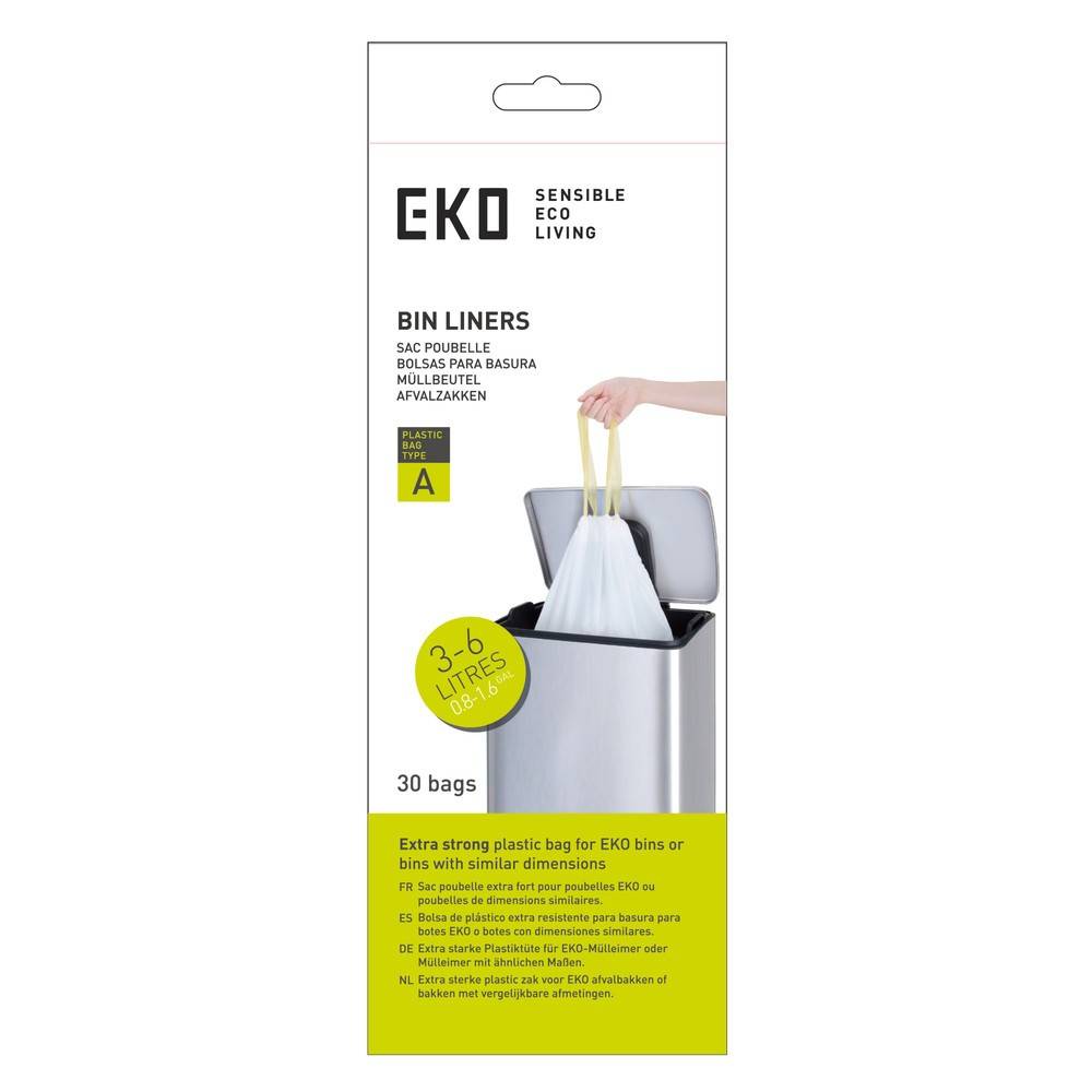 EKO Abfallsäcke, weiß, 6 Liter, 720 Stk/VE-0