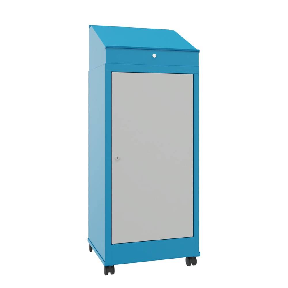 PAVOY Industrie-Stehpult, mobil, HxBxT 1.330 x 500 x 500 mm, 2 Einlege-0