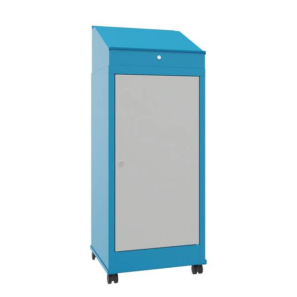 PAVOY Industrie-Stehpult, mobil, HxBxT 1.330 x 500 x 500 mm, 2 Einlege