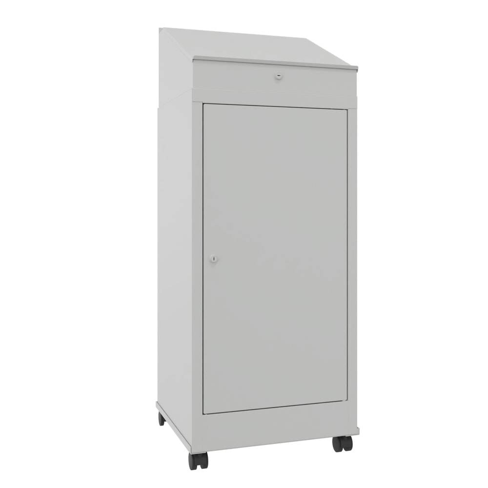 PAVOY Industrie-Stehpult, mobil, HxBxT 1.330 x 500 x 500 mm, 2 Einlege-0