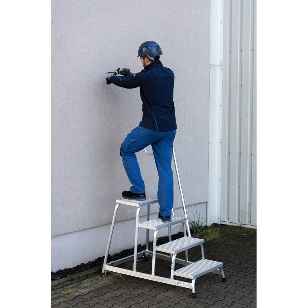 KRAUSE® STABILO mobiler Montagetritt mit rutschhemmenden R13-Gitterros-1
