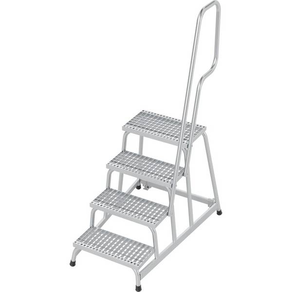 KRAUSE® STABILO mobiler Montagetritt mit rutschhemmenden R13-Gitterros