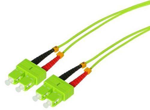 Tecline HD Fibre Optic Patch Cable 50/125 M Multimode OM5 SC Duplex Connector/connector Lime Green-0
