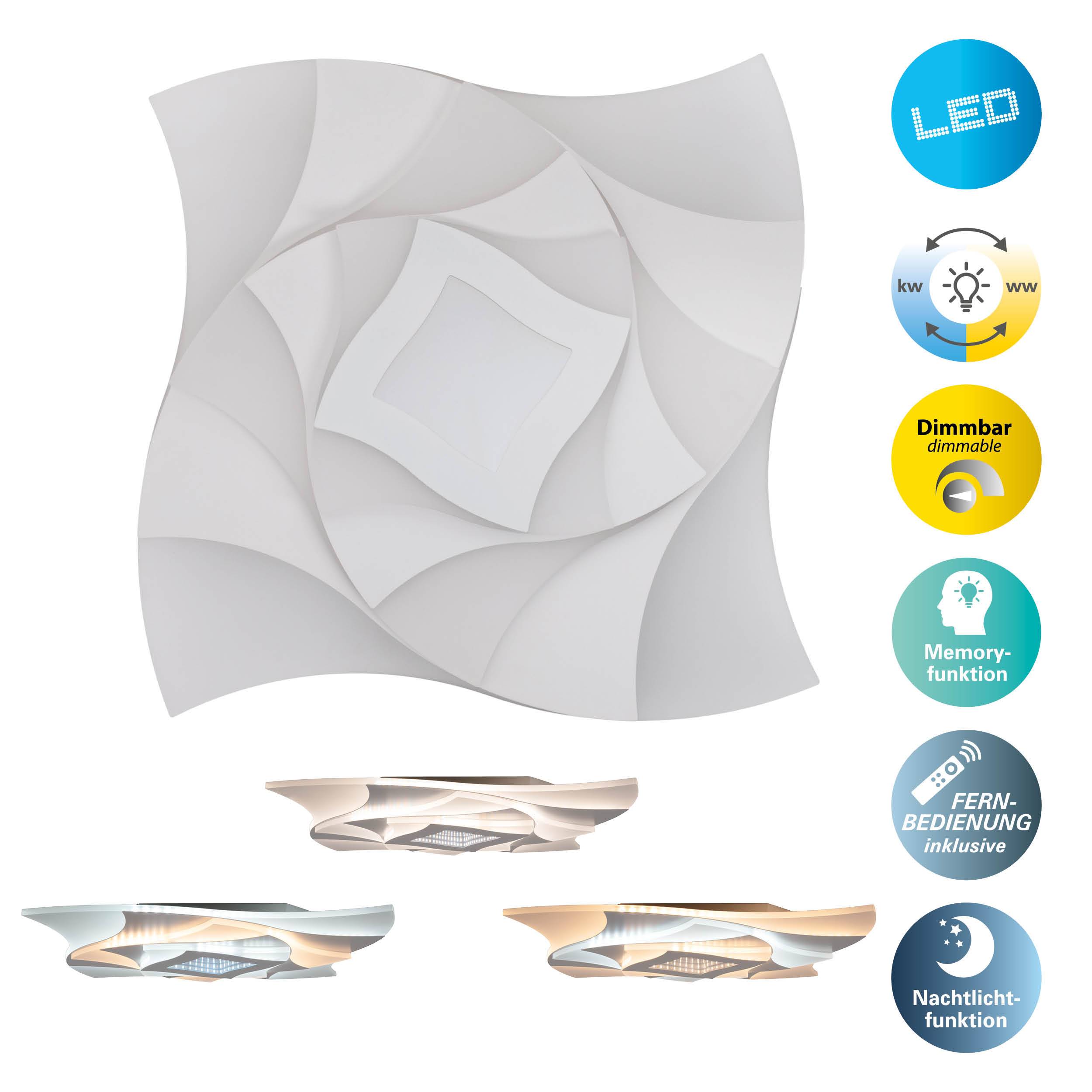 LED Deckenleuchte "LIORA" 3D-Effekt L/B: 48 cm-1