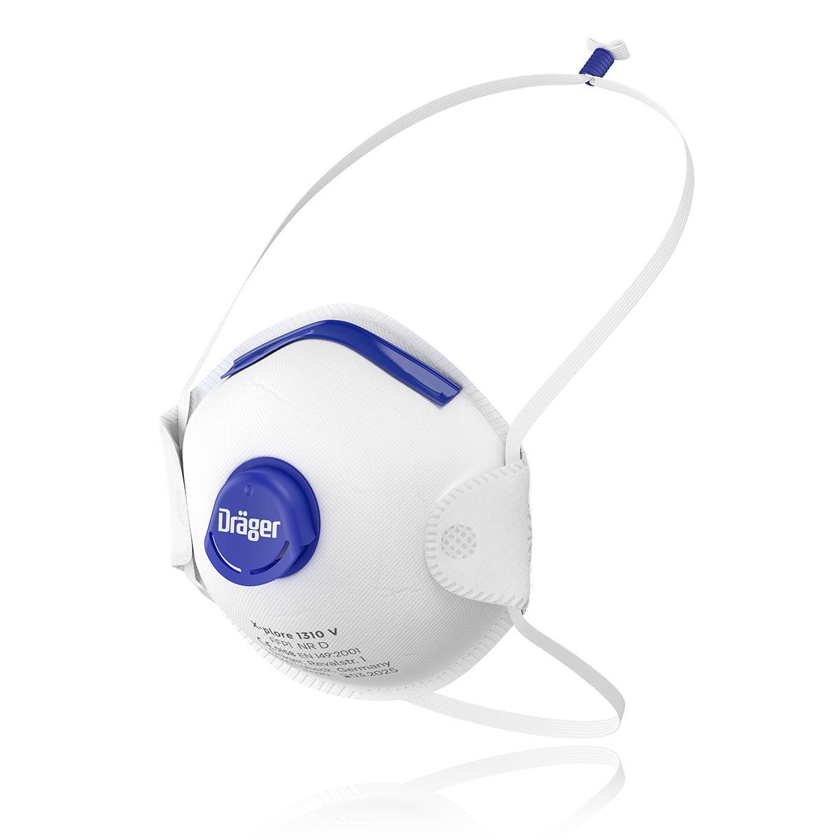 Dräger FFP1 Maske Atemschutzmaske X-plore 1310 V Staubmaske 10 Stk Partikelfilter mit Ventil-0