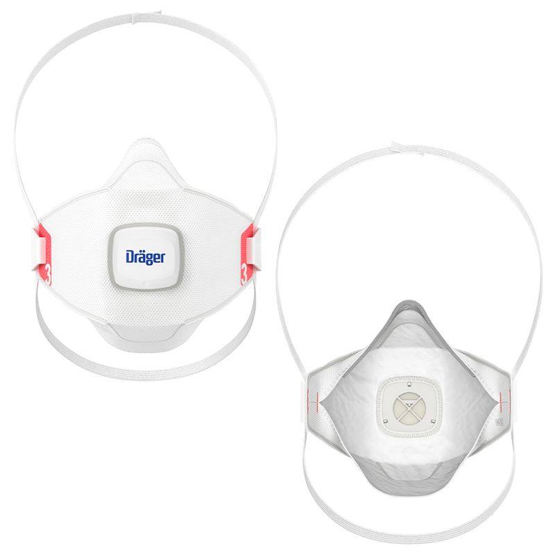 Dräger FFP3 Maske Atemschutzmaske X-plore 1930 V Staubmaske Partikelfilter mit Ventil-1