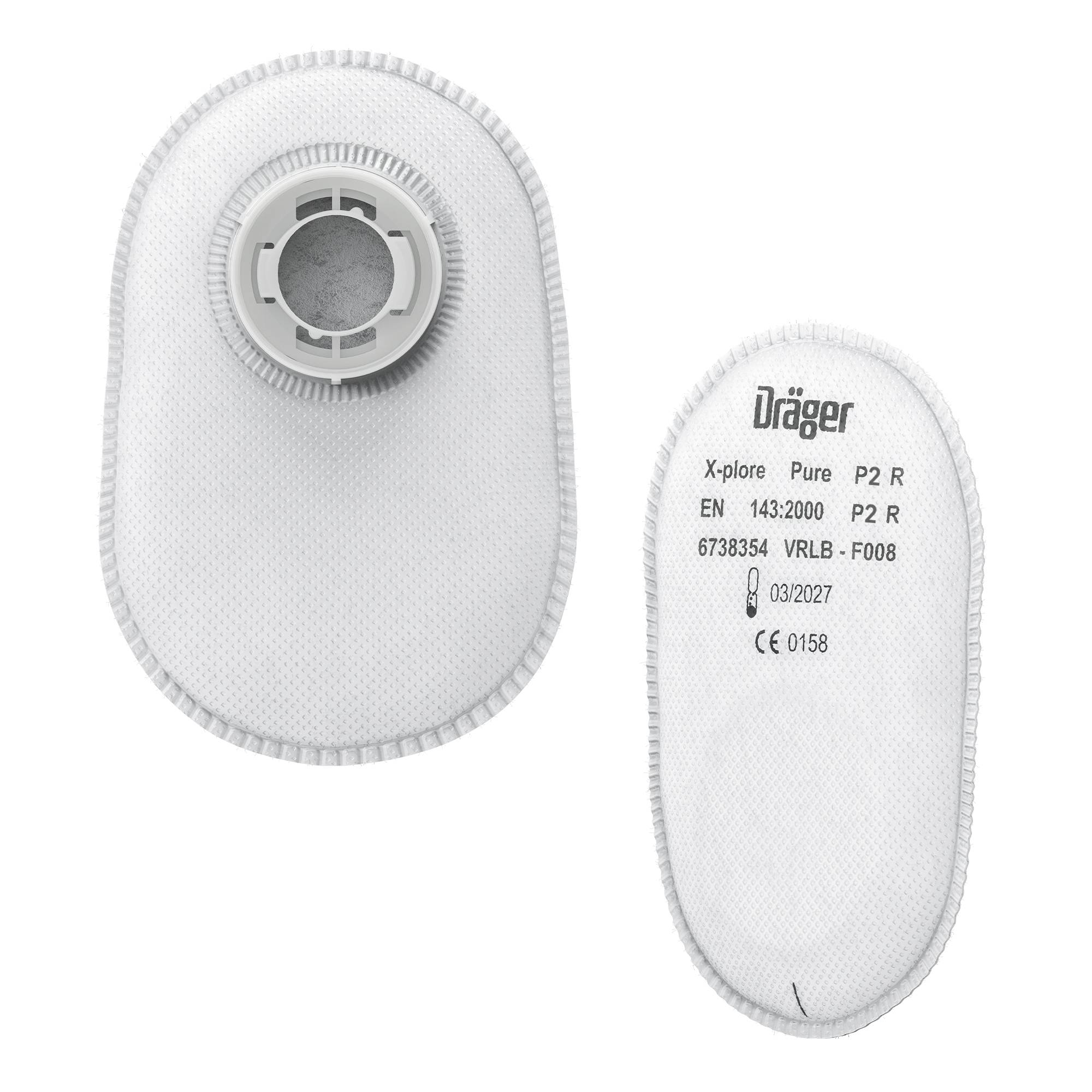 Dräger Atemschutz Partikelfilter Bajonett Pure P3 für X-plore 3300 3500 und 5500 Reihe-2