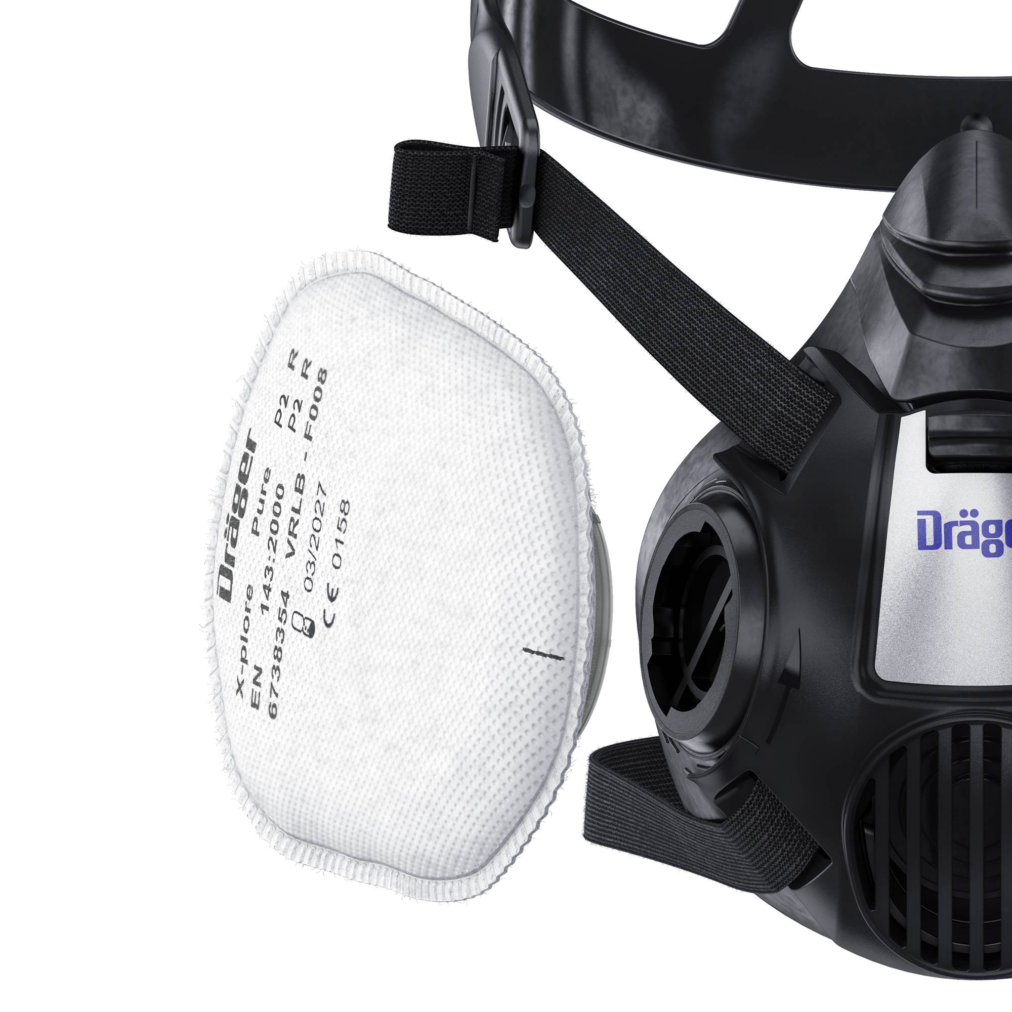 Dräger Atemschutz Partikelfilter Bajonett Pure P3 für X-plore 3300 3500 und 5500 Reihe-3