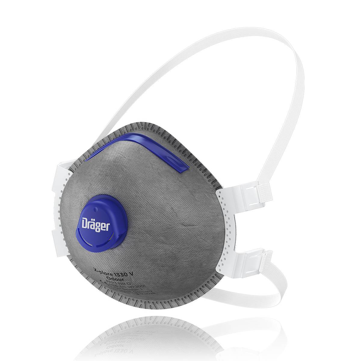 Dräger FFP3 Maske Atemschutzmaske X-plore 1330 V Odour Staubmaske Partikelfilter mit Ventil-0