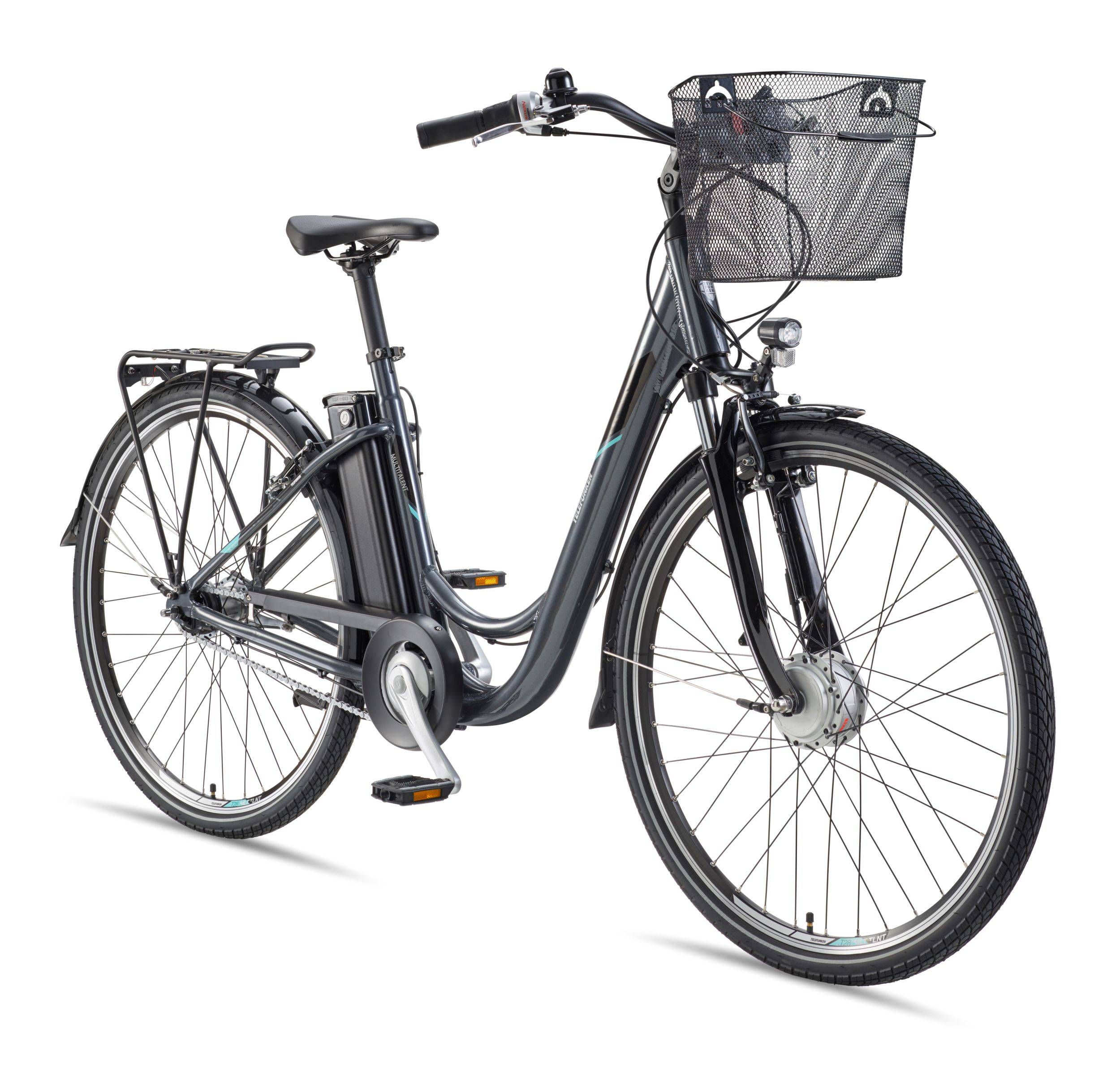 Telefunken E-Bike RC840 28 Zoll mit 7-Gang Shimano Nabenschaltung / Frontmotor 250W / Sitzrohrakku 531,3 Wh / anthrazit-0