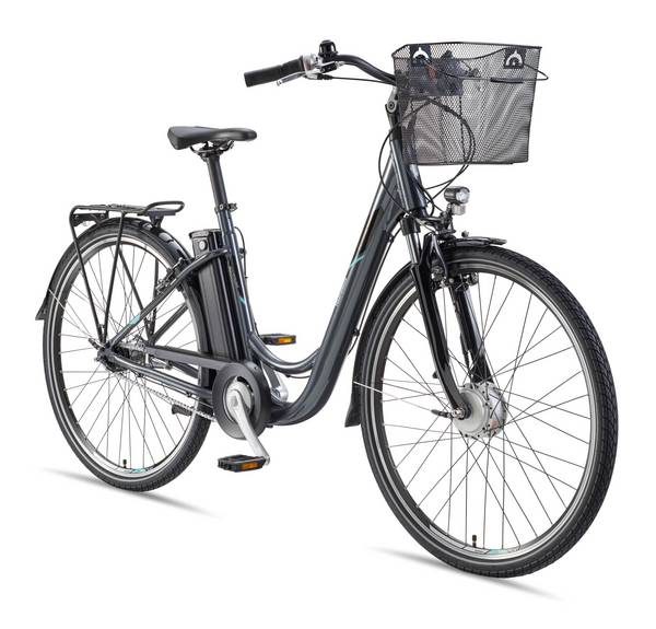 Telefunken E-Bike RC840 28 Zoll mit 7-Gang Shimano Nabenschaltung / Frontmotor 250W / Sitzrohrakku 531,3 Wh / anthrazit