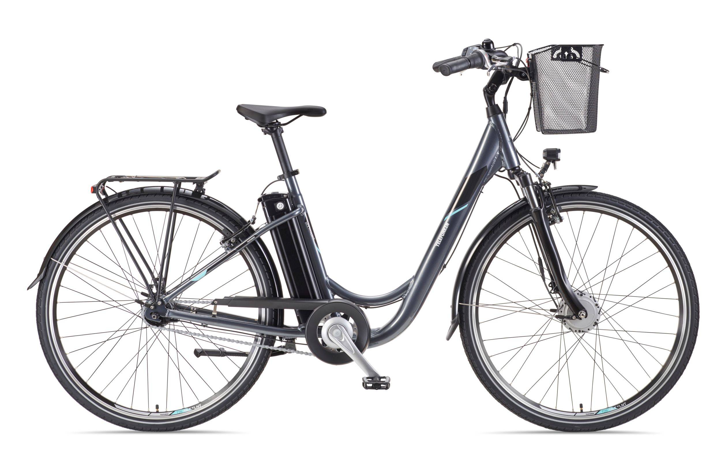 Telefunken E-Bike RC840 28 Zoll mit 7-Gang Shimano Nabenschaltung / Frontmotor 250W / Sitzrohrakku 531,3 Wh / anthrazit-1