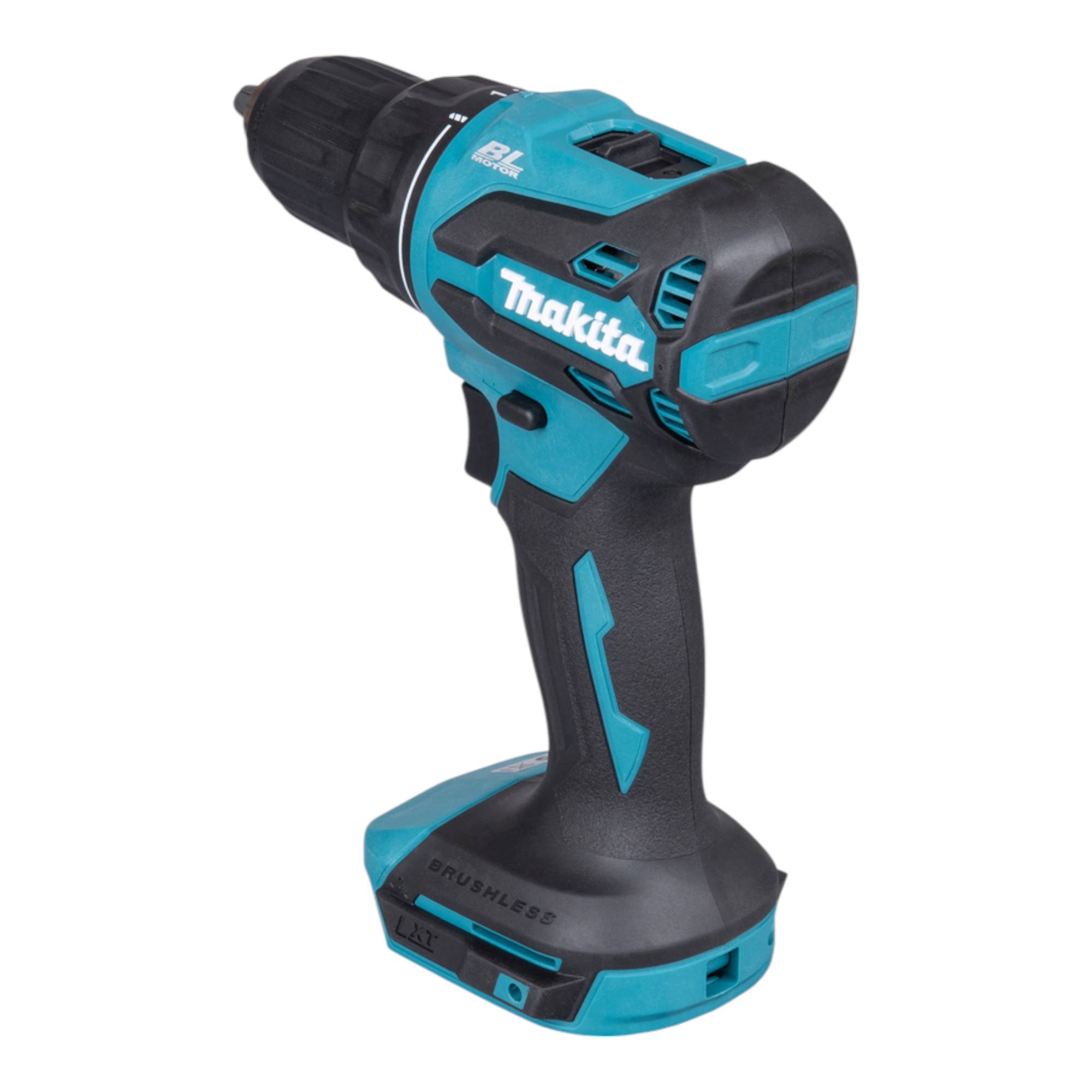 Makita DDF490Z, Handbohrmaschine, Ohne Schlüssel, Bürstenlos, Bohrer, Blau, Schwarz, 1,3 cm-2