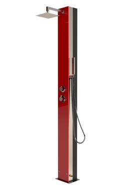 Eichenwald Modell 70 Solardusche Garten Glasdusche Saba Rot