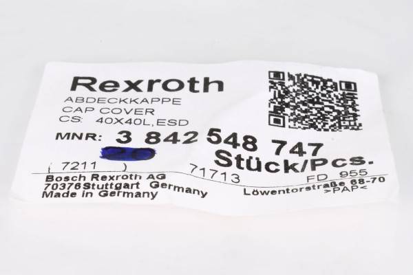 BOSCH REXROTH, 3842548747, 40x40L ESD, Abdeckkappe-1