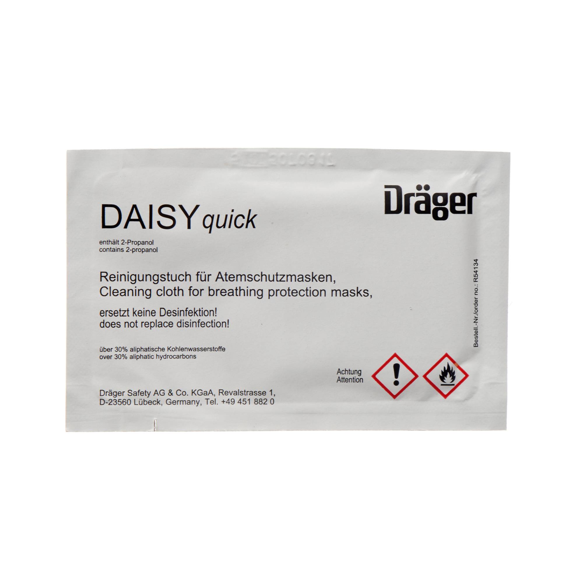 Dräger Atemschutz Reiniger Maskenreinigungstücher für Masken 10Stk.-1