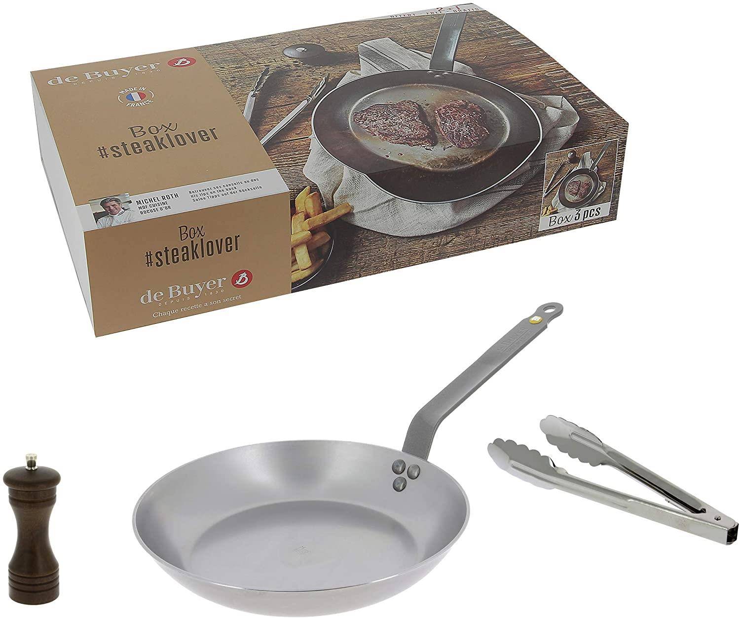 De Buyer BOX TEAKLOVER MINERAL B 26+ZANGE+MÜHLE-1