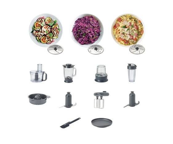 Kenwood MultiPro Compact+ FDM316SS, 2 l, Grau, Tasten, Drehregler, 1,2 l, Kunststoff, Metall-4