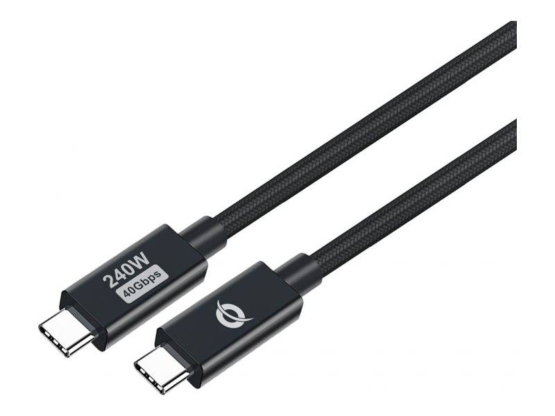 Conceptronic Kabel USB-C 4.0 -> C St/St 2.00m 5A 40Gbps sw - Kabel - Digital/Dat-0