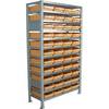 Steckregal mit Regalkästen HxBxT 1790 x 1000 x 400 mm Grundregal mit 44 Kästen. STEMO Lagerstandard GmbH