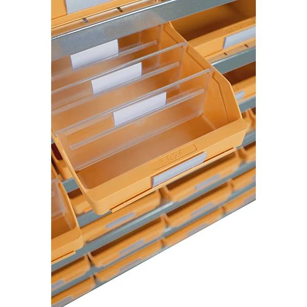 Steckregal mit Regalkästen HxBxT 1790 x 1000 x 500 mm Grundregal mit 44 Kästen. STEMO Lagerstandard GmbH-2