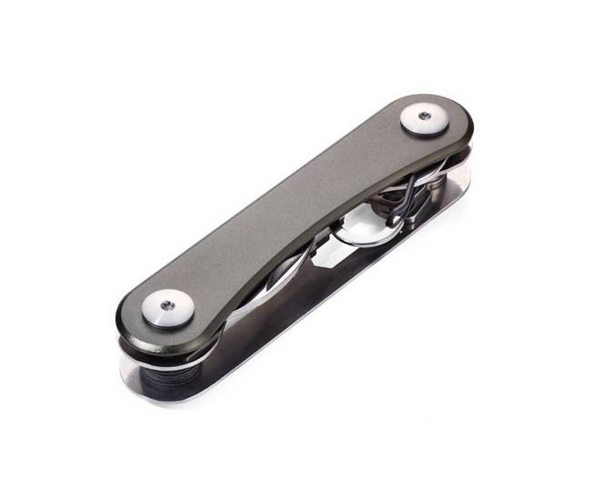 Troika KCL81/TI, Schlüsseltasche, Grau, Aluminium, Edelstahl, Rechteck, Drinnen/Draußen, 22 mm-3