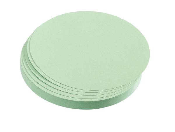 FRANKEN - Moderationskarte - Kreis - Durchmesser: 9,5 cm - Hellgrün (Packung mit 500)-1