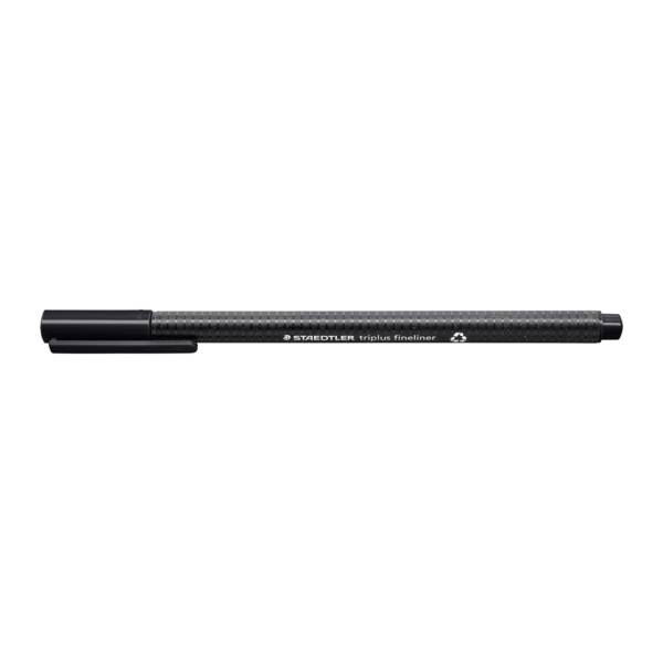 STAEDTLER - Fineliner triplus rPP schw. 4St BK