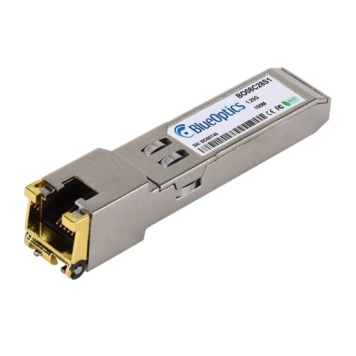 Mikrotik S+RJ01 BO08C38S1 SFP Transceiver, Kupfer RJ45, 10/100/1000BASE-T, 100 M-2