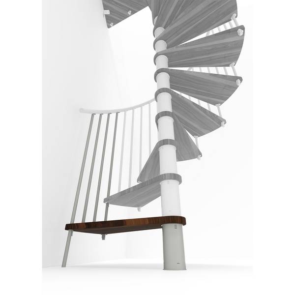 Minka Höhenerweiterung für Spiral Smart 160cm Durchmesser Walnuss Weiß